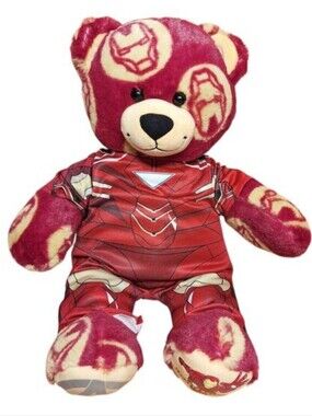 Build a bear Workshop iron man Teddy Bear 16" Marvel avengers w outfit plush toy